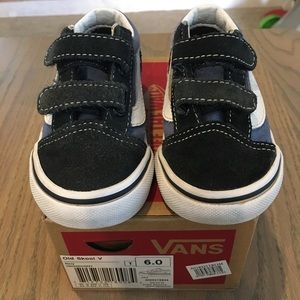Vans Old Skool Velcro Navy size 6